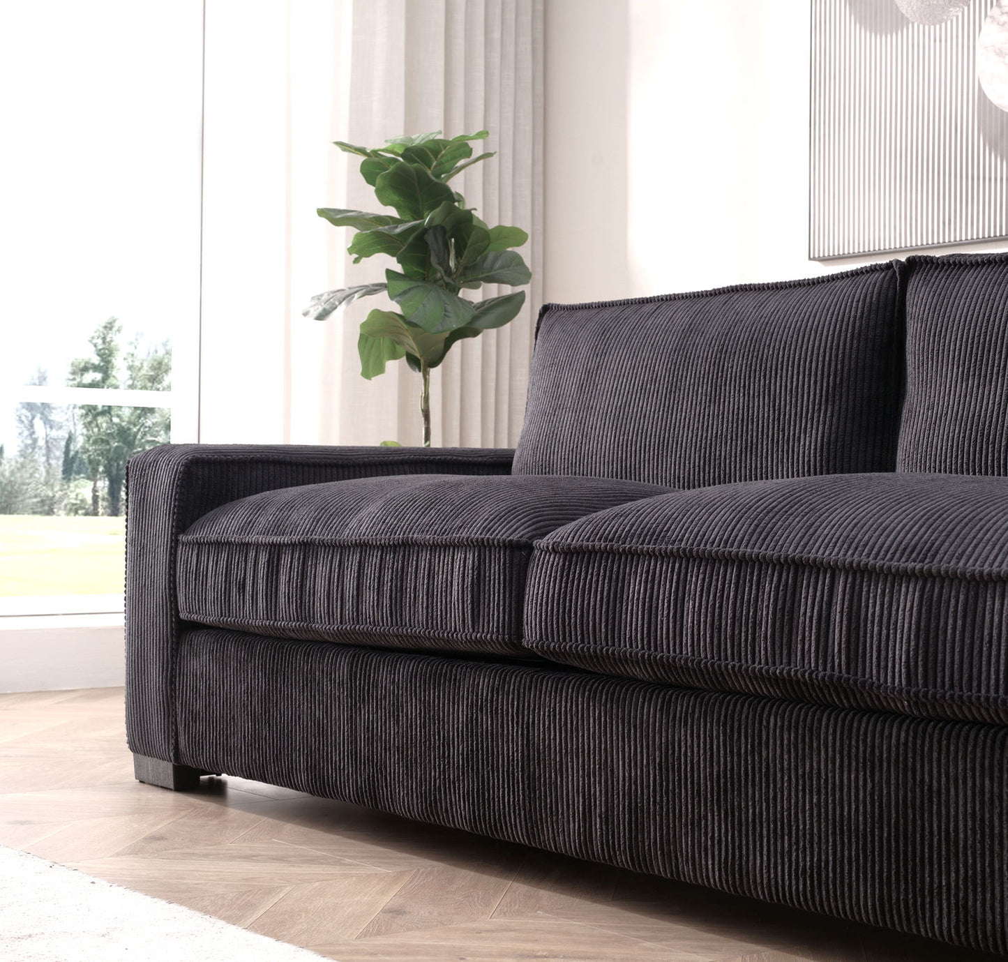 Luxe - Sofa With Sleek Design, Spacious And Comfortable 3 Seater Couch