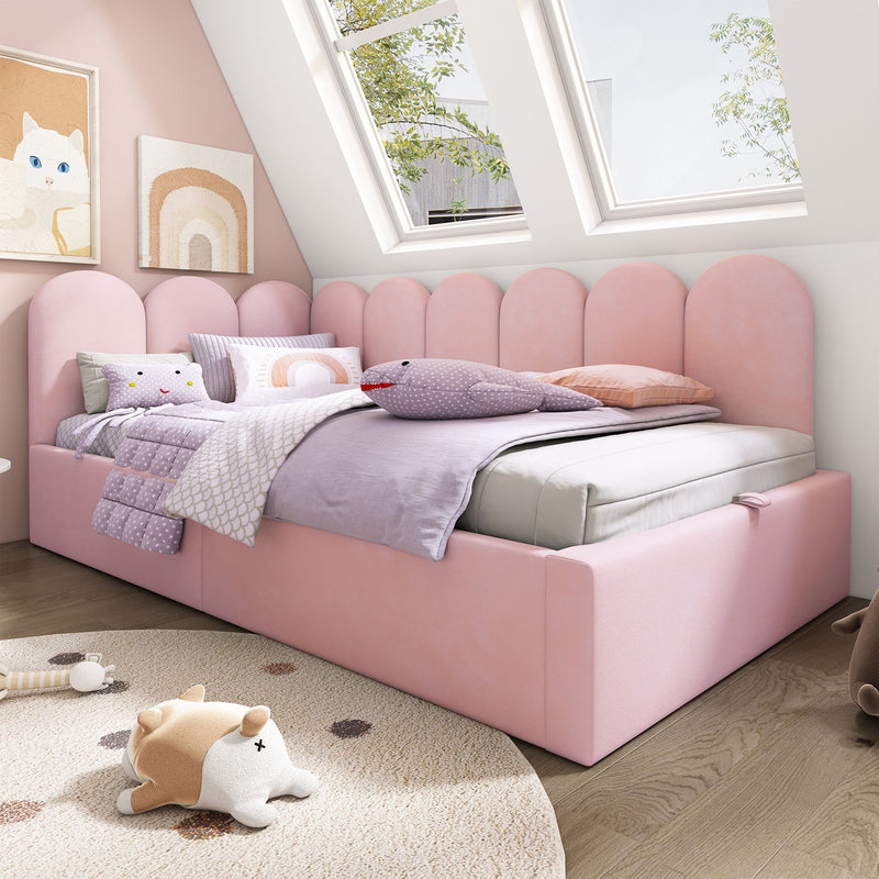 Upholstered Daybed With Hydraulic Storage