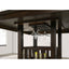 Finley - Square Counter Table With Storage Pedestal Dining Table - Espresso