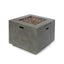 Outdoor Patio Gas Burning Fire Pit Table 50, 000 Btu, Square