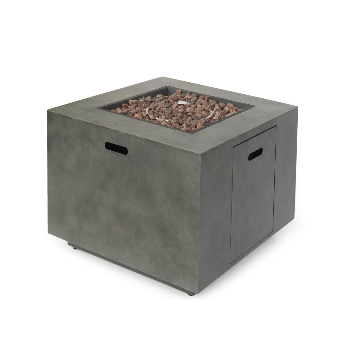 Outdoor Patio Gas Burning Fire Pit Table 50, 000 Btu, Square