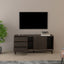Parker - TV Stand With Sliding Doors And Drawers - Dark Brown