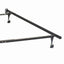 Deverton - Queen / Eastern King / California King Bed Frame With Center Support And Adjustable Design - Black