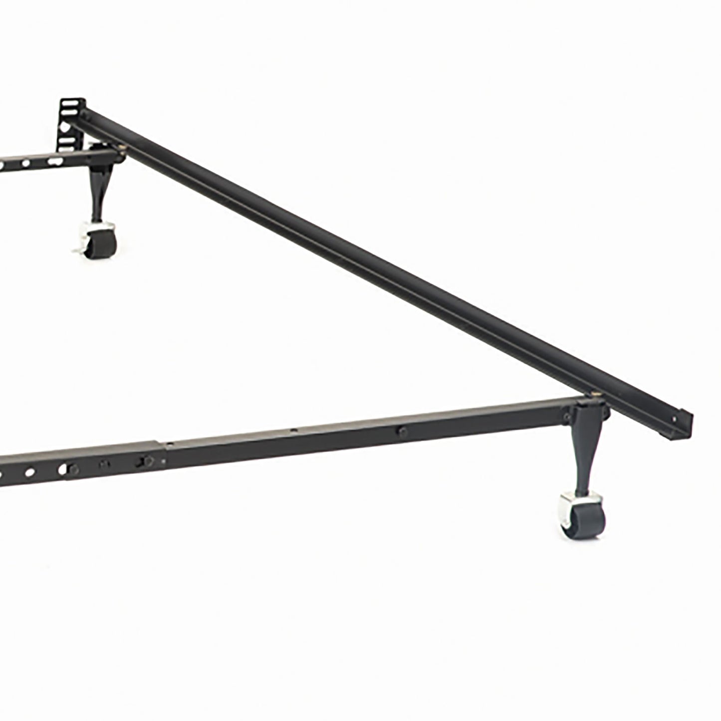 Deverton - Queen / Eastern King / California King Bed Frame With Center Support And Adjustable Design - Black