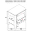 Verona - 2 Drawer Bedside Table With Hidden Storage - Walnut