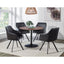 Round Dining Table With Pedestal Base - Warm Walnut