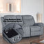 Zubaida - Two Tone Recliner Loveseat With USB Port Console