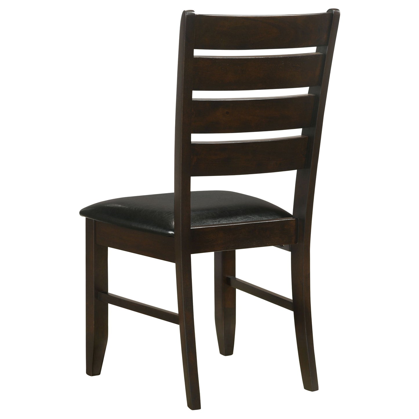 Padded Seat Side Chairs With Tapered Slats (Set of 2)