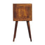 Mini Cube Carved 2 Drawer Nightstand