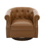 360° Swivel Accent Chair With Curved Back