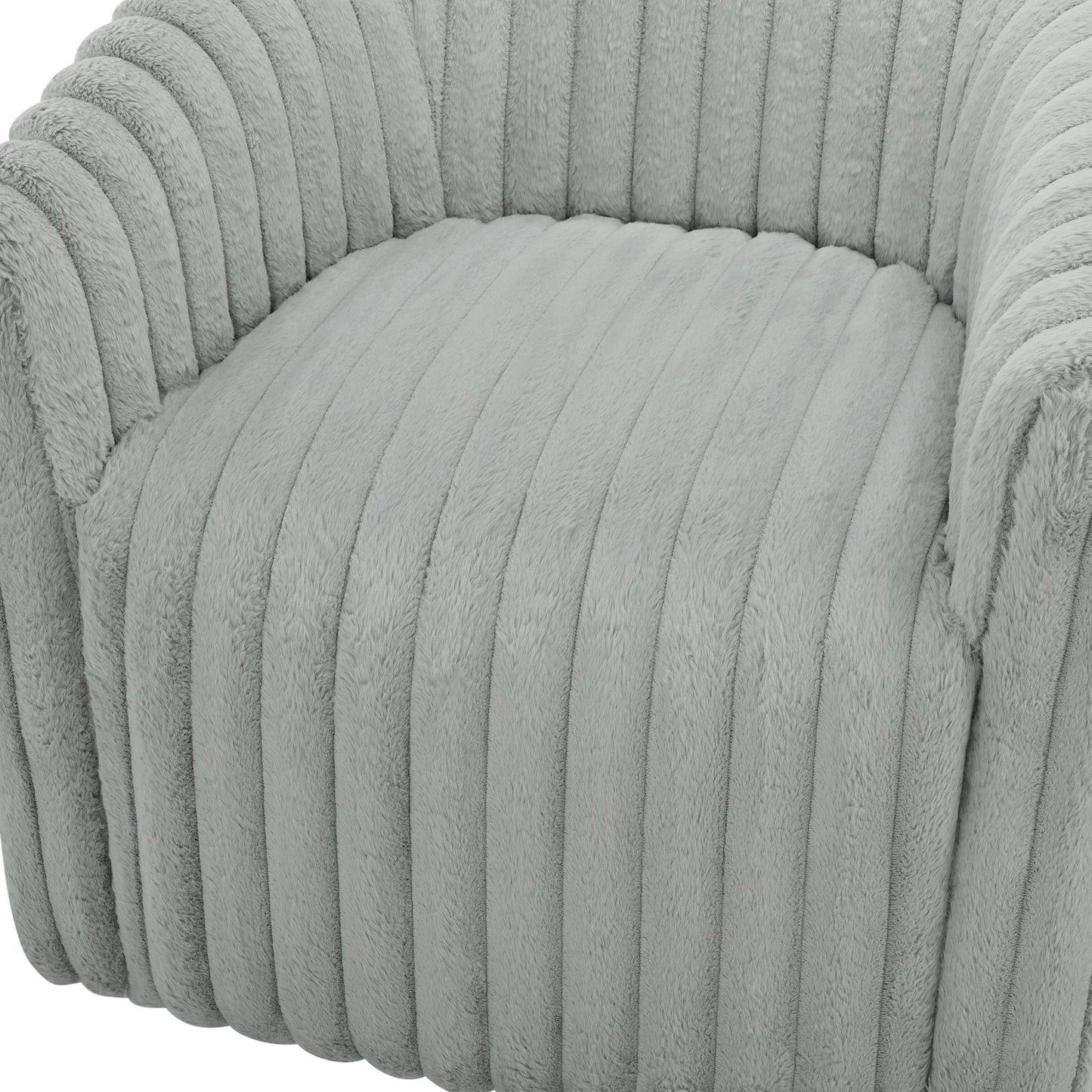 Alexa - Barrel Swivel Chair - Gray
