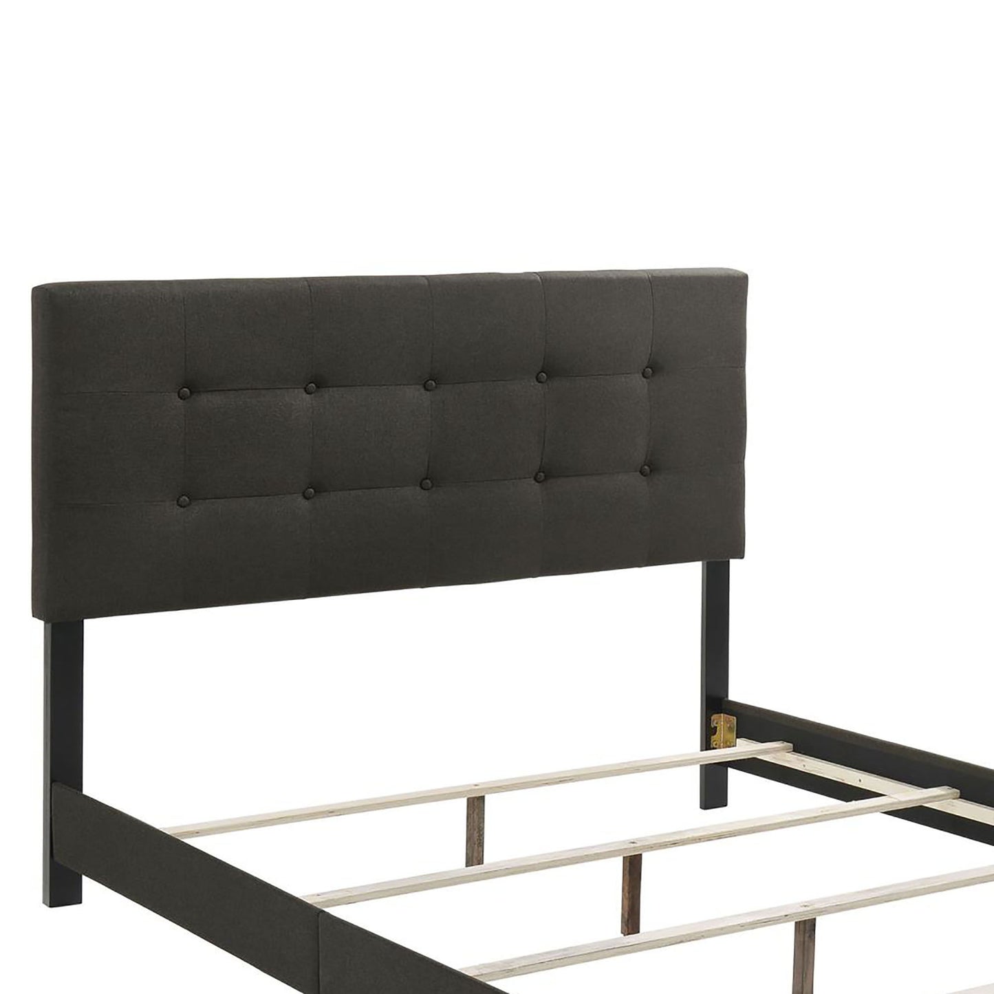 Tufted Panel Bed With Modern Upholstered Design