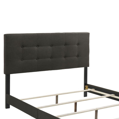 Tufted Panel Bed With Modern Upholstered Design