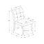 Modern Compact Design Upholstered Dining Chair (Set of 2)