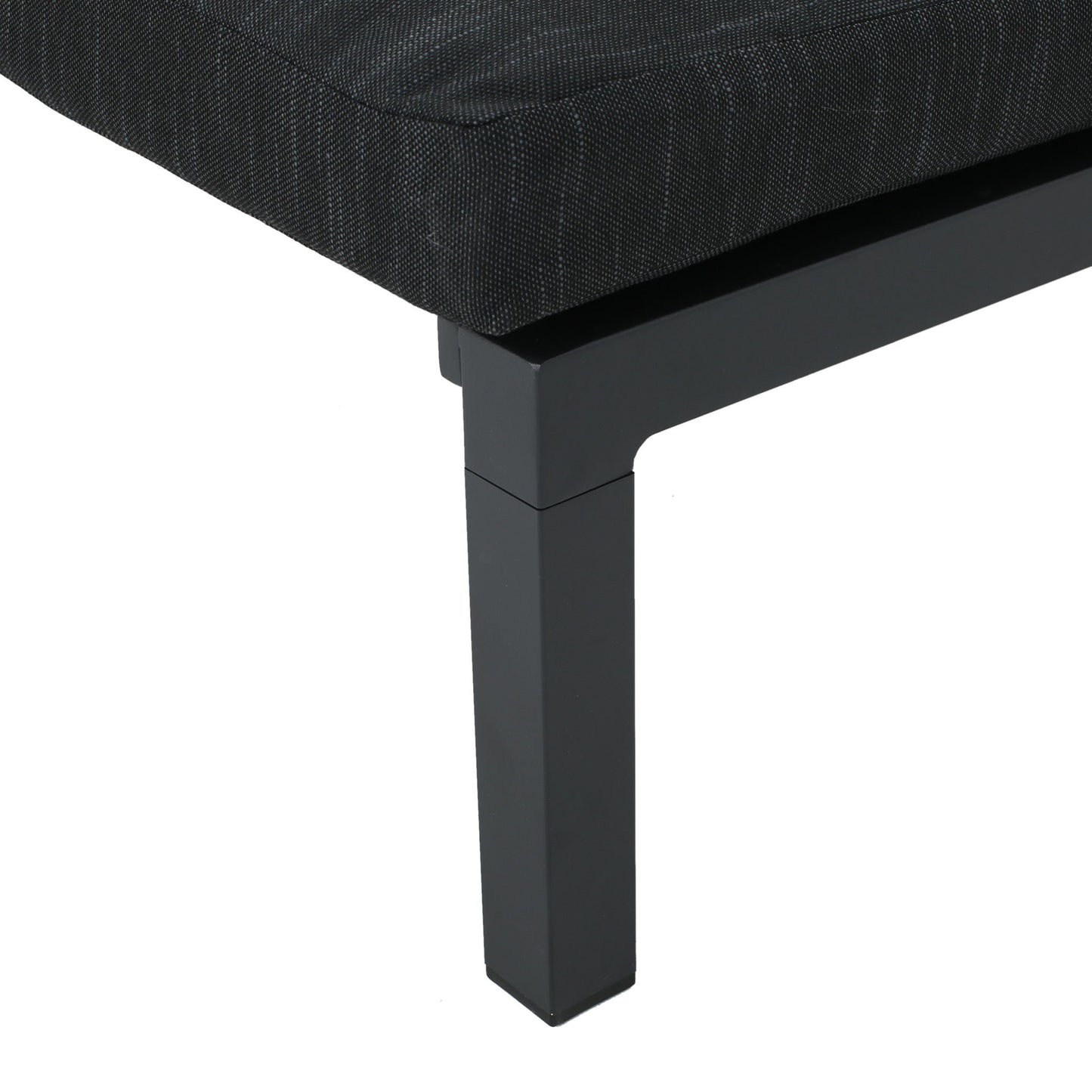Modern Chaise Lounge With Wate Resistant Fabric Cushions