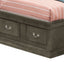 Traditional Style Bookcase Storage Bed