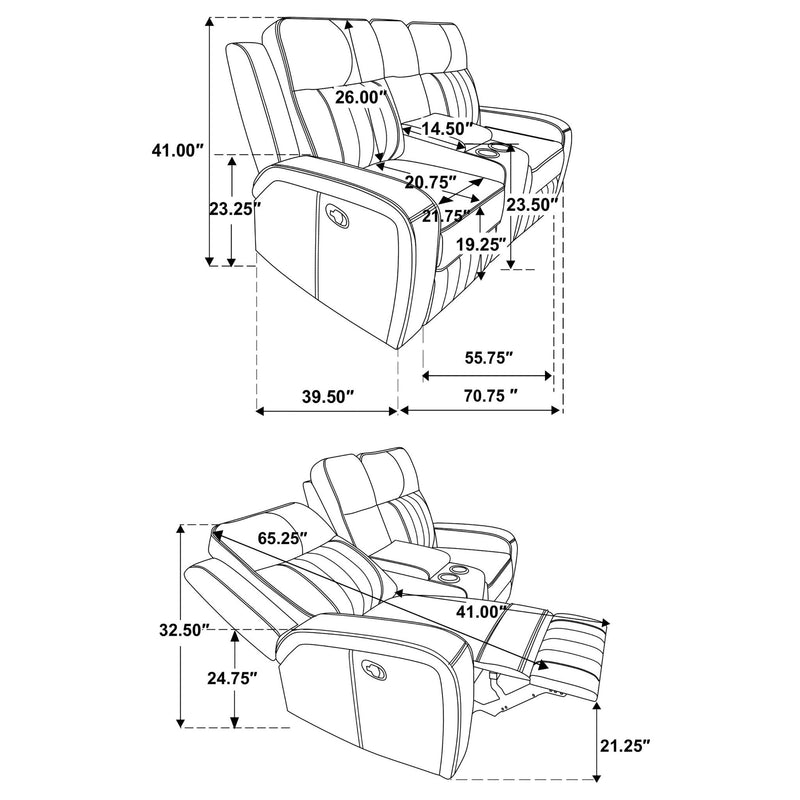 Mckinley - 3 Piece Reclining Sofa Set - Gray