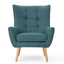 Club Chair With Rubberwood Legs