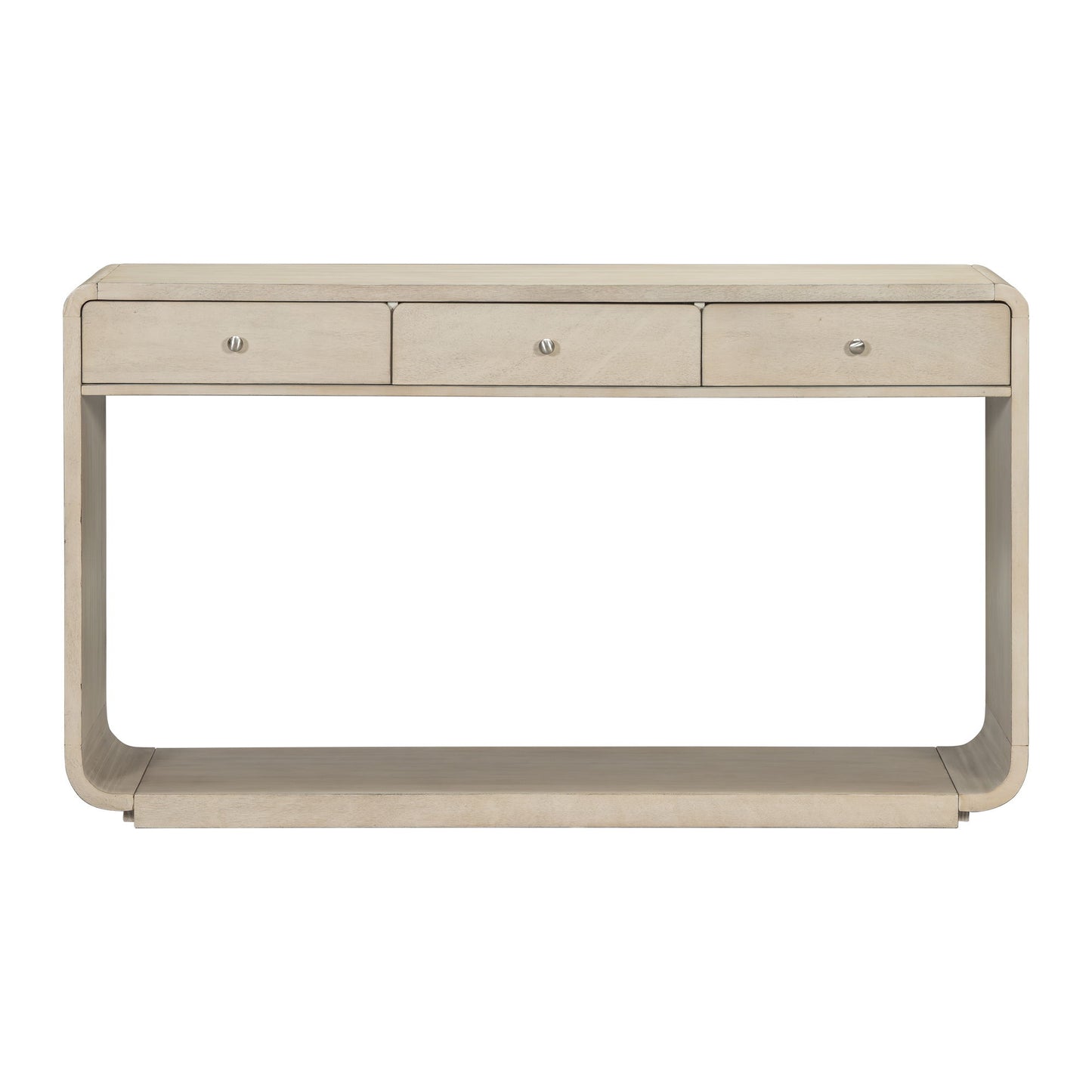 Console Table With 3 Drawers And Display Shelf