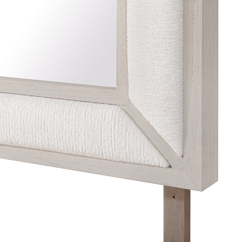 Ciara - Upholstered Mirror - Beige