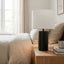 Aura - Table Lamp With On / Off Switch Block Base - Black / White