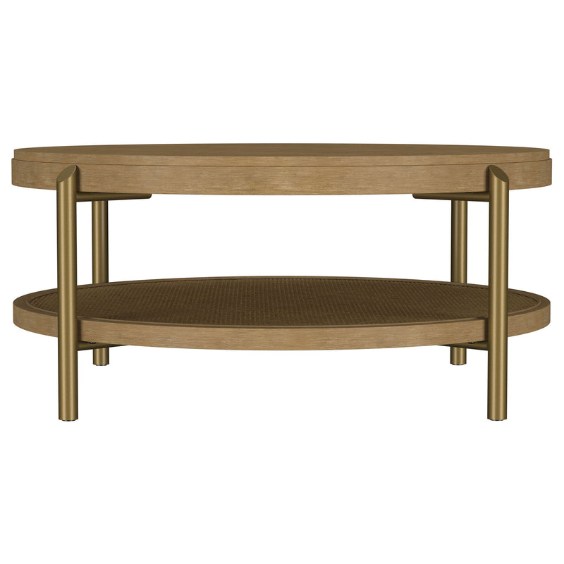 Benson - Round Table With Storage Shelf