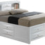 Modern Design Storage Bed With Bookcase Headboard