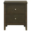 Clement - 2 Drawer Nightstand Bedside Table - Espresso