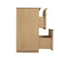 Fluted Bathroom Vanity With Ceramic Sink, Soft Close Slides