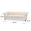 Chesterfield Style 3 Seater Sofa With Deep Button Tufting