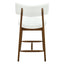Mid Century Modern Counter Stools, Fabric Upholstered Chairs