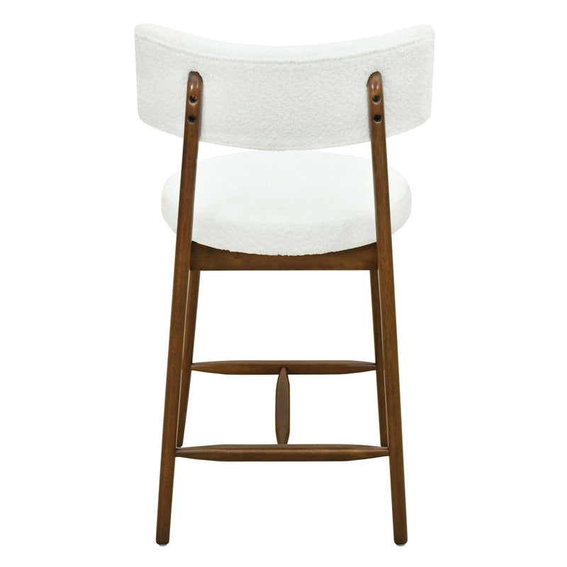 Counter Stool (Set of 2) - Walnut Beige