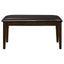 Arvin - 5 Piece Dining Set With Rectangular Table And Bench With Seats - Cappuccino