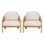 Grotta - Outdoor Wood Club Chair (Set of 2)