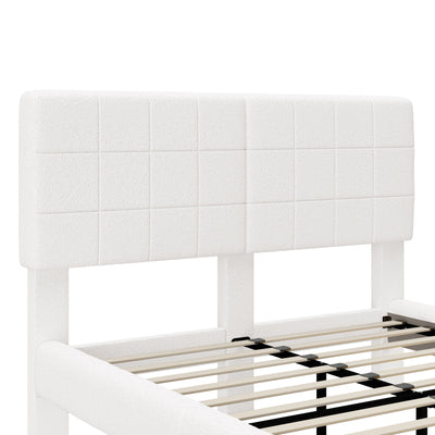 Floating Bed With Light, Soft Touch Surface