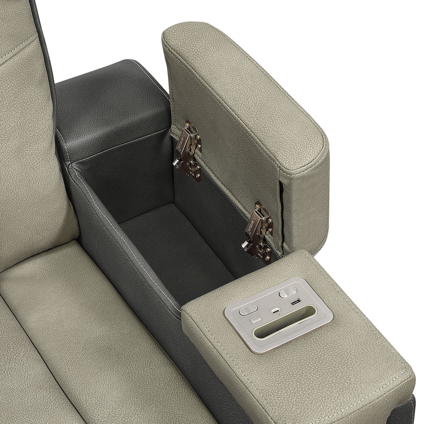 Bruno - Power Reclining Loveseat With Bluetooth Speakers