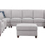 Eric - 9 Piece Upholstered Sectional With Ottoman