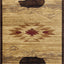 Nature's Nest - 5'3" X 7'3" Lodge Area Rug - Multi / Beige
