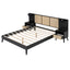Bed Frame With 2 Nightstands Elegant Design With Lamps