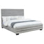 Fandango - Eastern Bed With Rolled Tufting - Gray