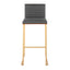 Mason Mara - Contemporary Versatile Desig Fixed Height Barstool (Set of 2)