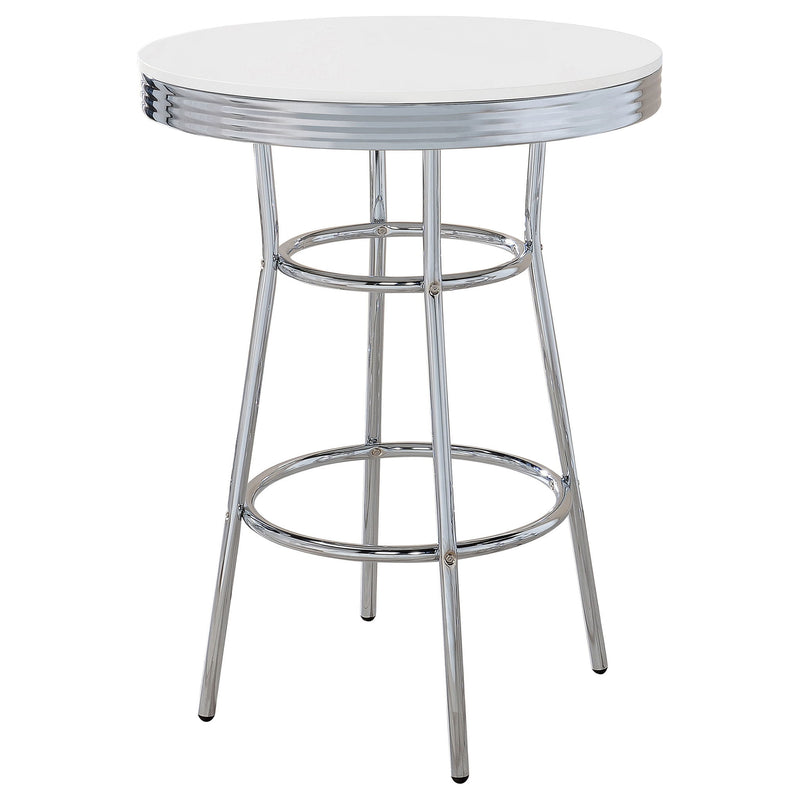 Werner - Round Bar Table - White
