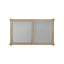 Frosted Glass Top Cocktail Table With Casters - Sand