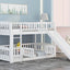 Low Bunk Bed With Slide, Fence And Ladder