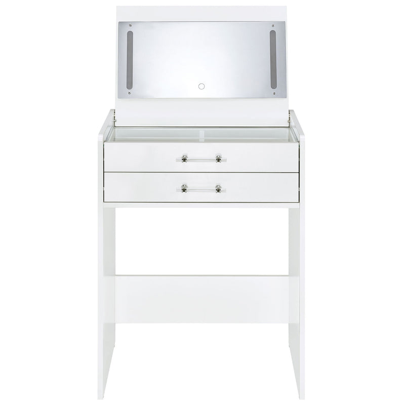 Ayuba - 3 Drawer Makeup Vanity Table With Mirror And Stool