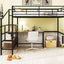 Loft Bed With Desk And Lateral Storage Ladder