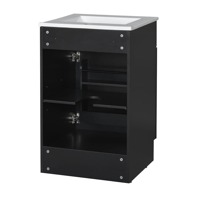 Bathroom Vanity With Sink, Cabinet With Adjustable Shelf