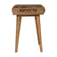 Leopard Tray Style Footstool - Brown Oak