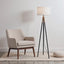 Sway - Floor Lamp With On / Off Switch Triple Legs Shade - Black / Gold / White