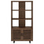 Rodger - 3 Shelf Cabinet Bookcase - Walnut